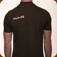 click here to order men's chocolate touch-me tee