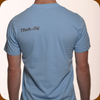 click here to order men's baby blue touch-me tee