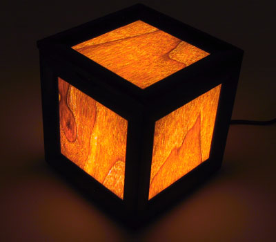 walnut cube
